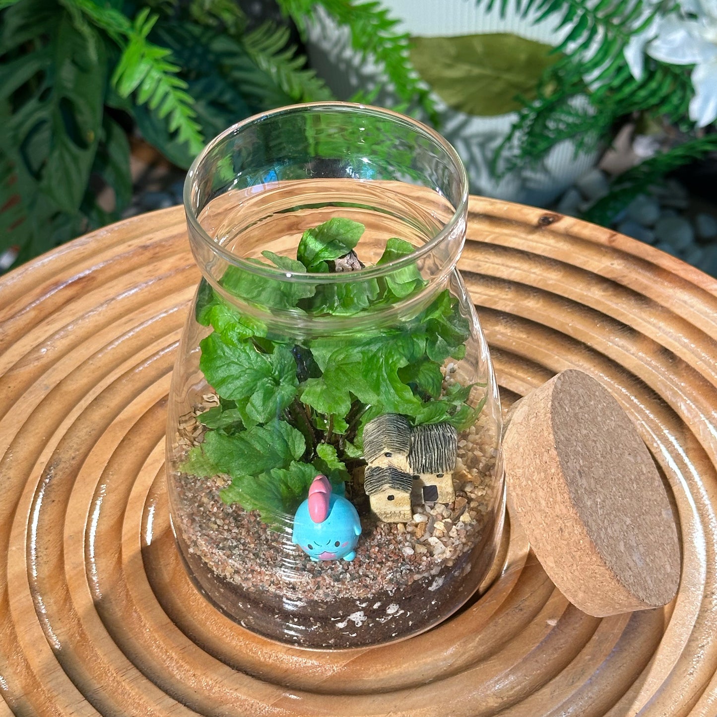Fern Arrangement in Cover A-Line Jar Glass