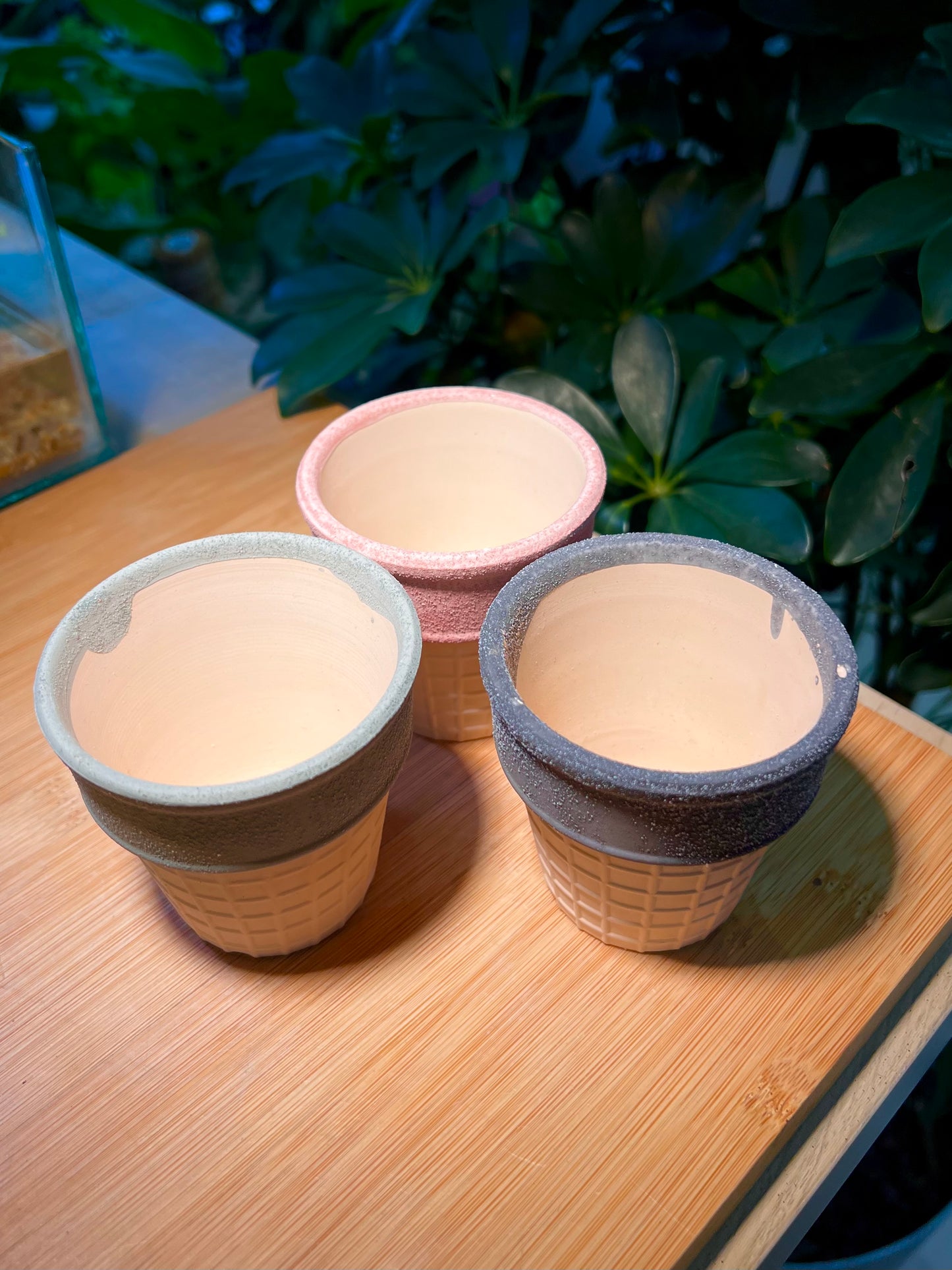 Ice Cream Cone Concrete Pot