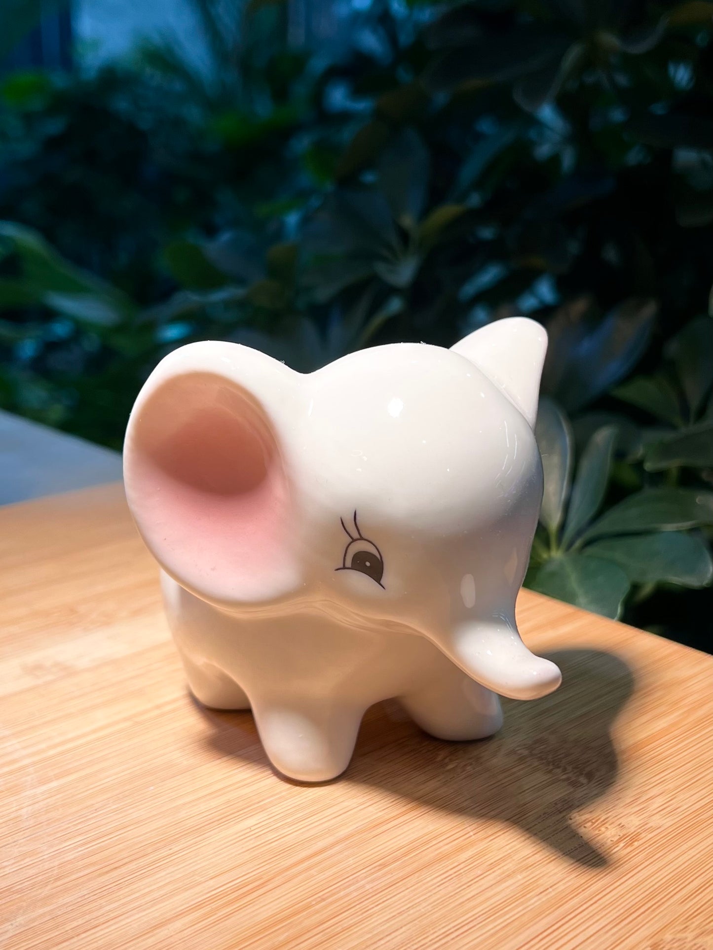 Pinky Ear Elephant Ceramic Pot