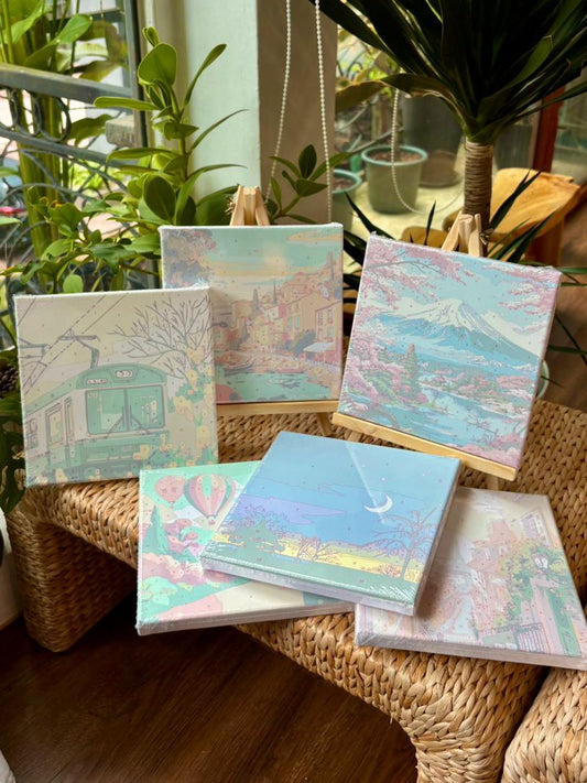 Mindful Moments with a Brush: Canvas Numbering Painting DIY