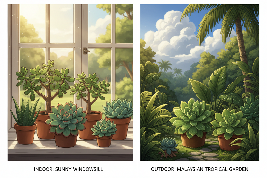 Do Succulents Need Sunlight? Indoor vs Outdoor Guide for Malaysia