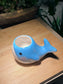 Sea Blue Whale Ceramic Pot