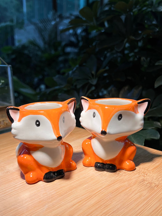 Adaptable Fox Ceramic Pot