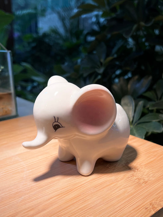 Pinky Ear Elephant Ceramic Pot