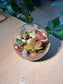 Indoor Plant Arrangement Fittonia & Moss (网纹草 & 苔藓) in Round Glass (L)
