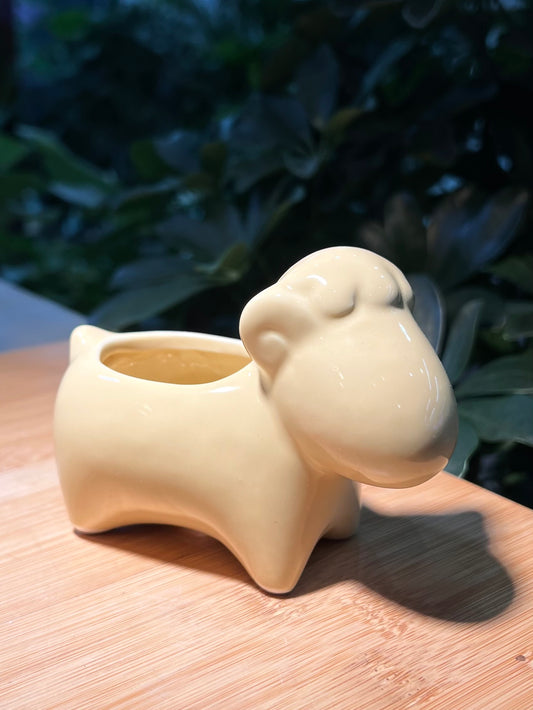 Fearful Horse Ceramic Pot