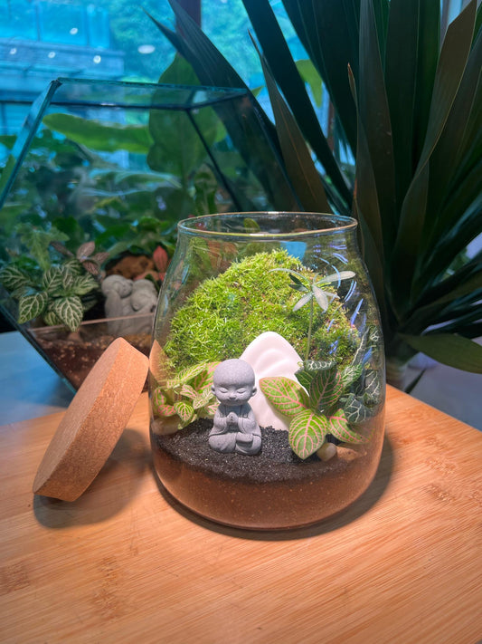 Zen Monk Moss Terrarium