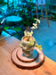 Variegated Elephant Bush (Succulent) in Cute Ceramic Deer Pot