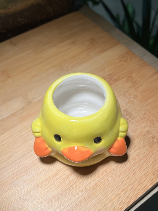 Yellowish Duckie Ceramic Pot