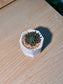Chinese Jade (多肉黑玉扇) Sinocrassula Yunnanensis in  Matte Marbled Geometric Pot