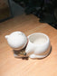 Adorable White Cat Pot
