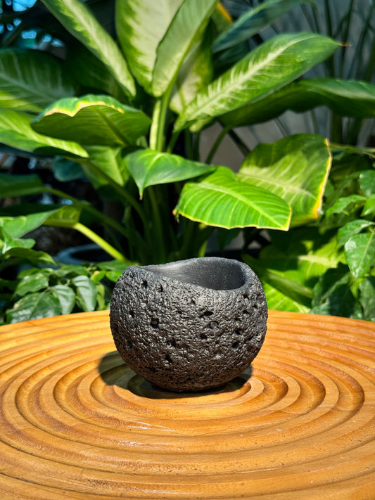 Irregular Zen Black Pot