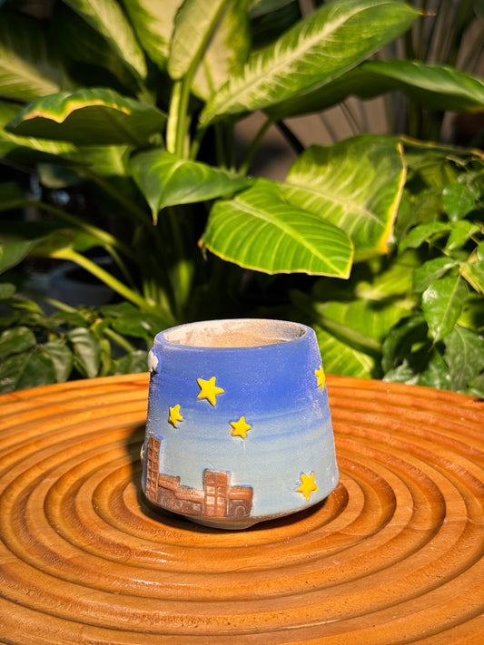Sky Full of Star Fuji Ceramic Pot