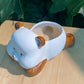 White Bear with Chocolate Ears Designer Pot