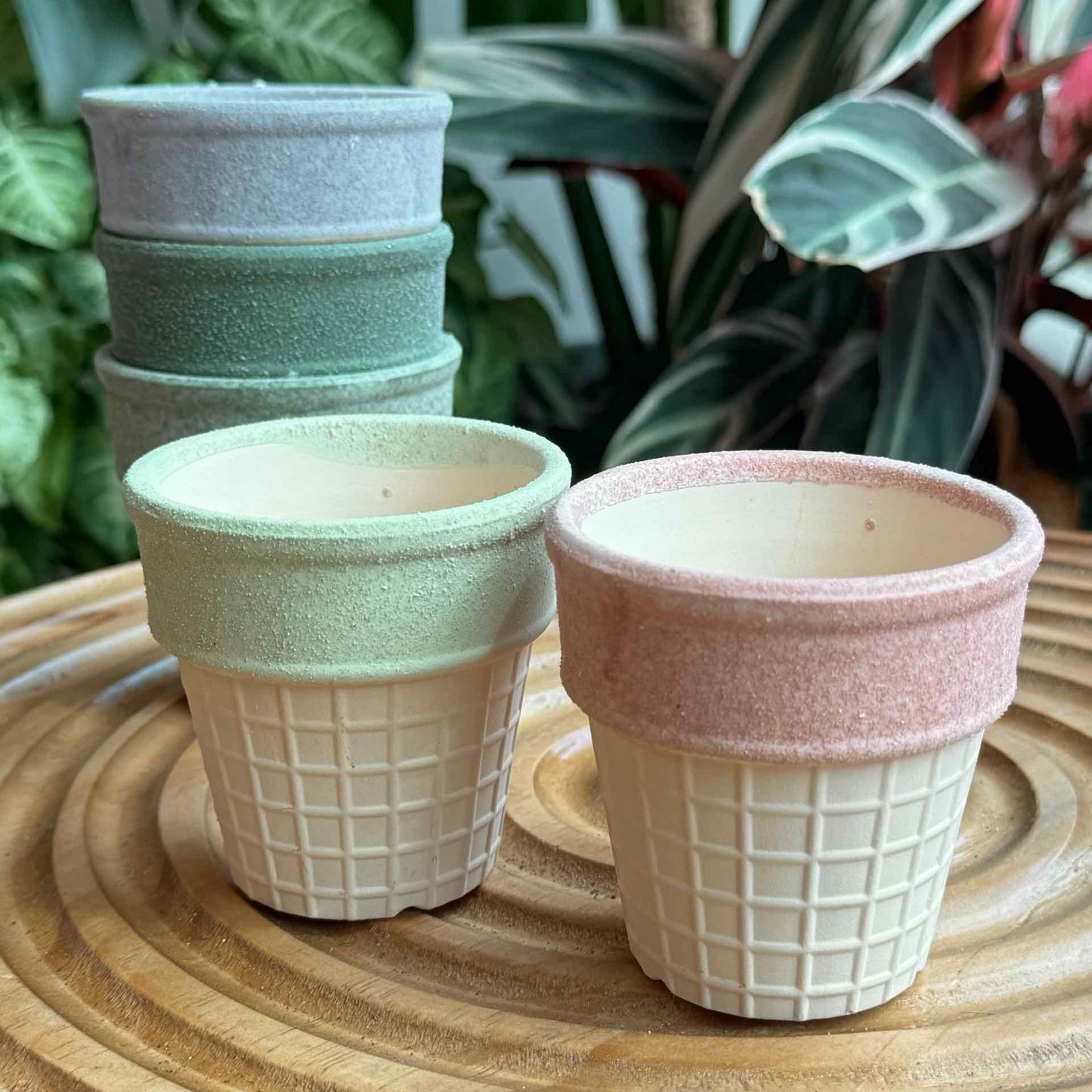 Designer Ice Cream Cone Pot