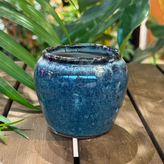 Chinoiserie Glazed Pot